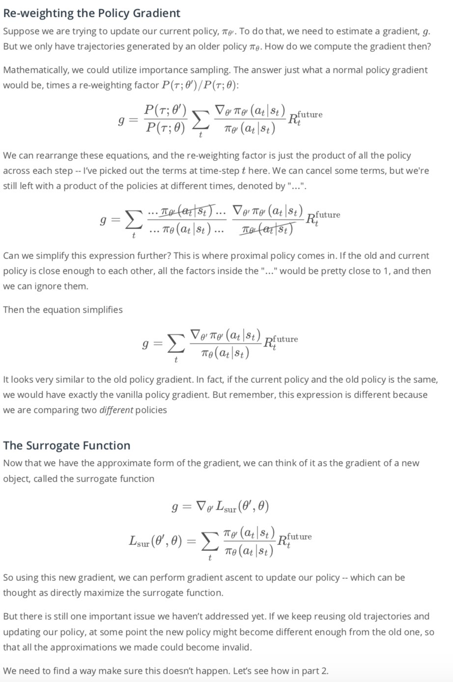 The Surrogate Function